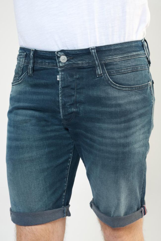 Washed out blue-black denim Laredo Bermuda shorts