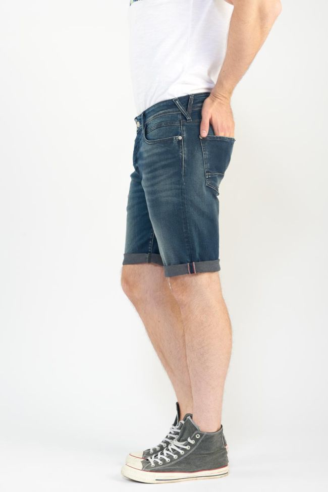 Washed out blue-black denim Laredo Bermuda shorts