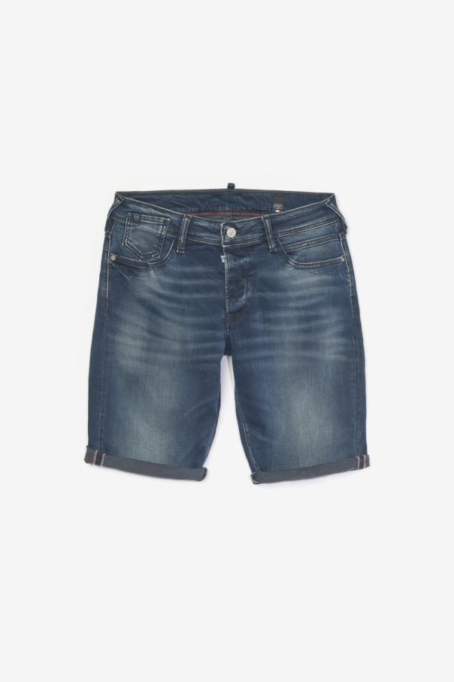 Washed out blue-black denim Laredo Bermuda shorts