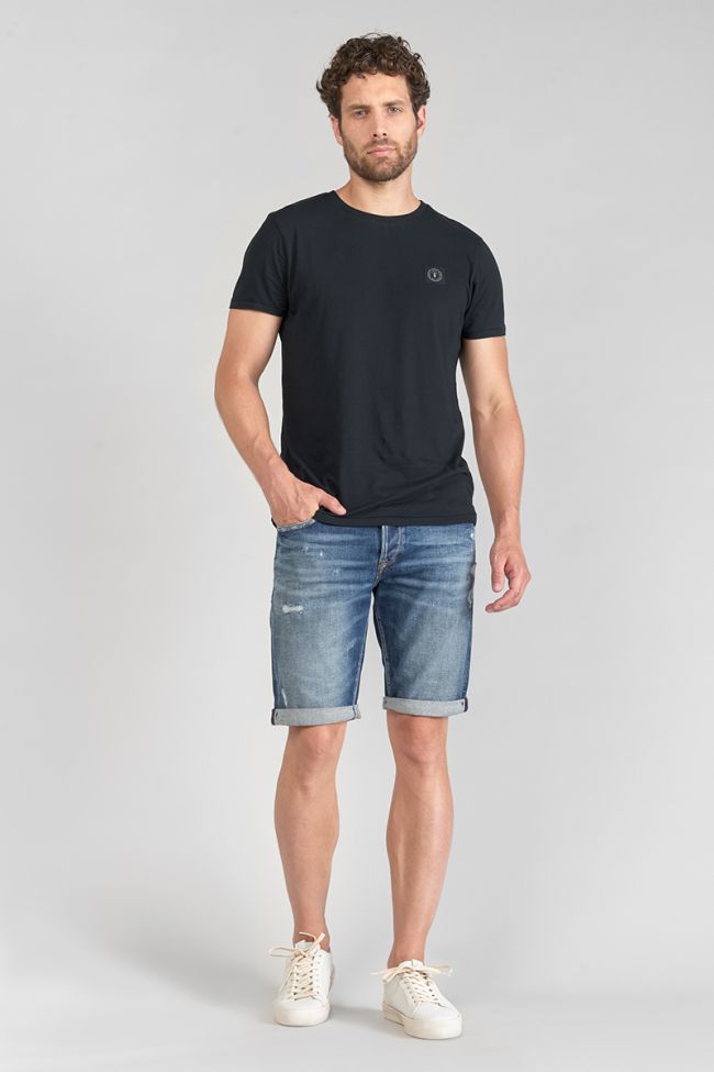 Destroy dark blue denim Laredo Bermuda shorts