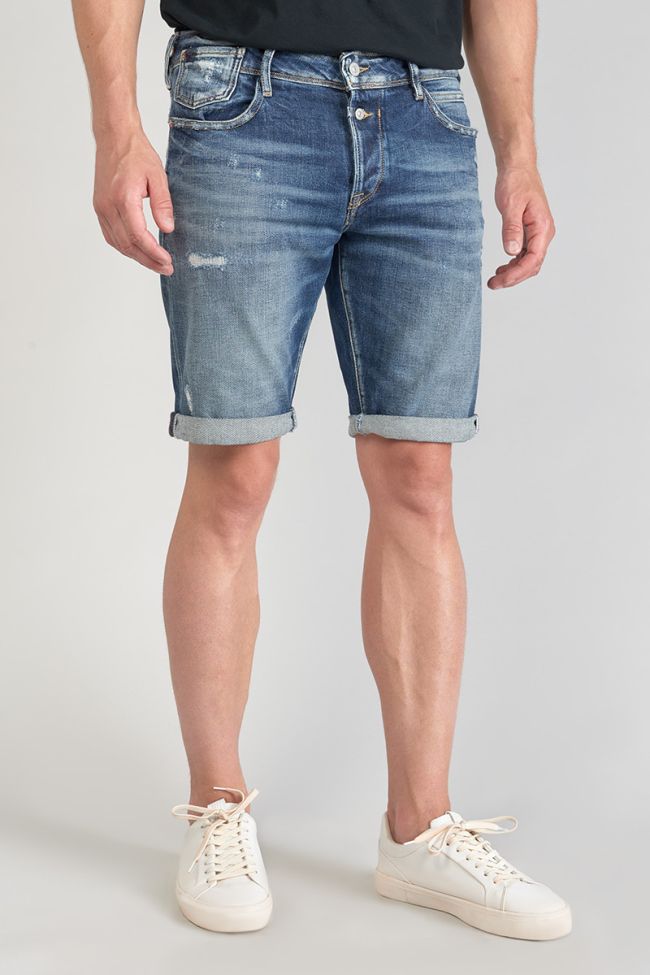 Destroy dark blue denim Laredo Bermuda shorts