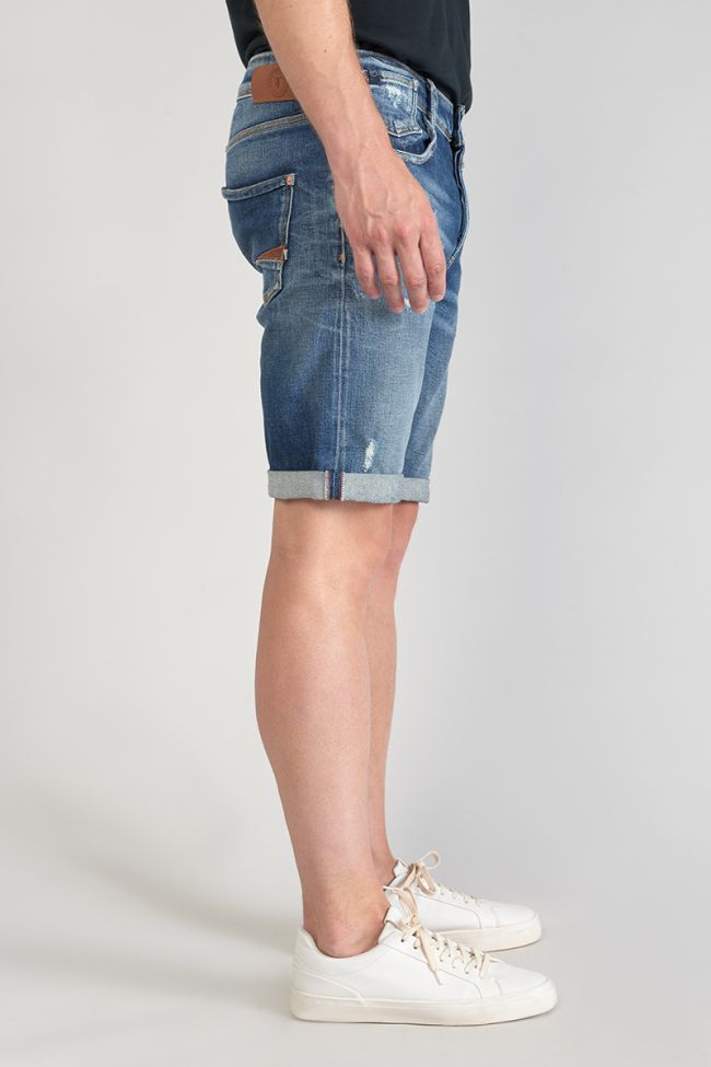 Destroy dark blue denim Laredo Bermuda shorts
