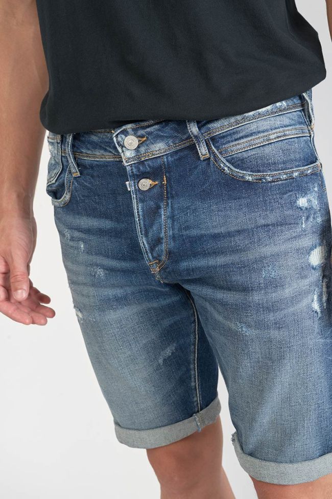 Destroy dark blue denim Laredo Bermuda shorts