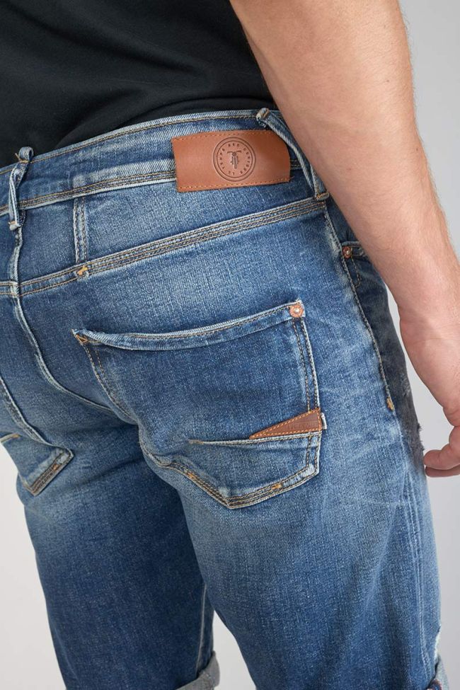 Destroy dark blue denim Laredo Bermuda shorts