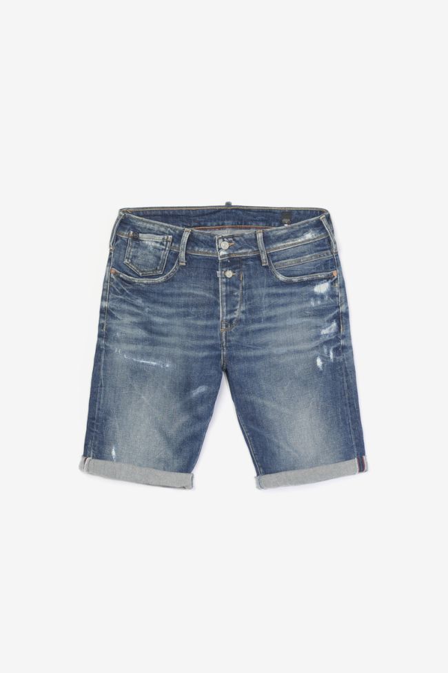Destroy dark blue denim Laredo Bermuda shorts