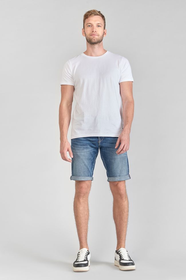 Mid blue denim Laredo Bermuda shorts
