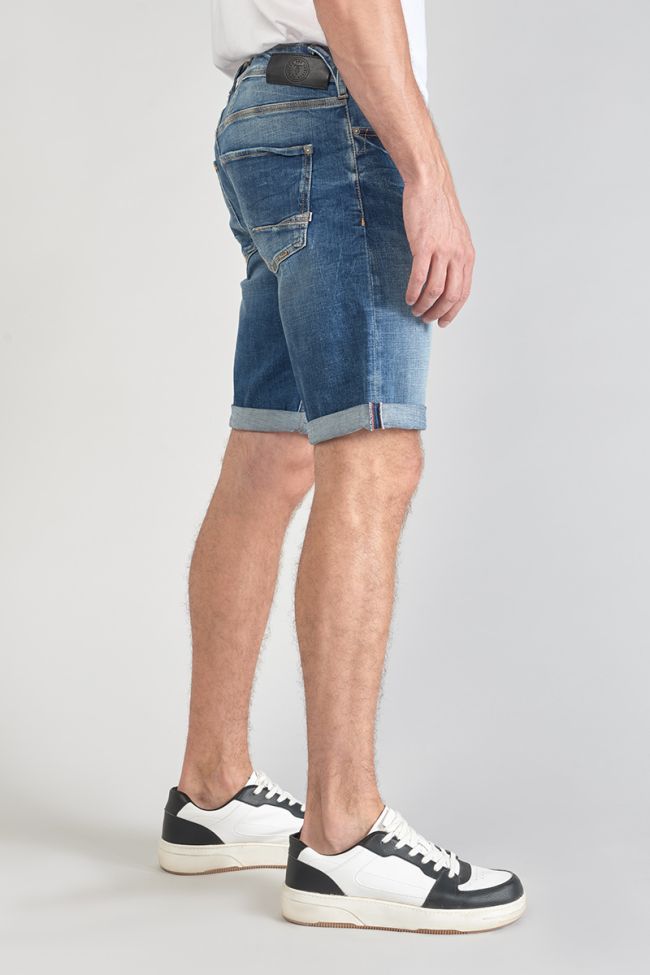 Mid blue denim Laredo Bermuda shorts