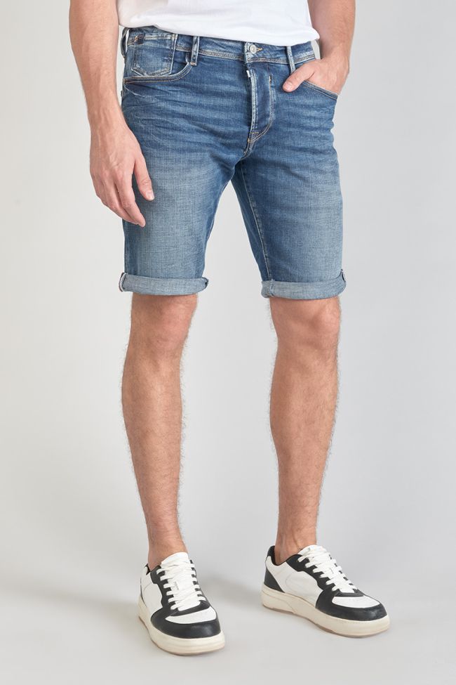 Mid blue denim Laredo Bermuda shorts