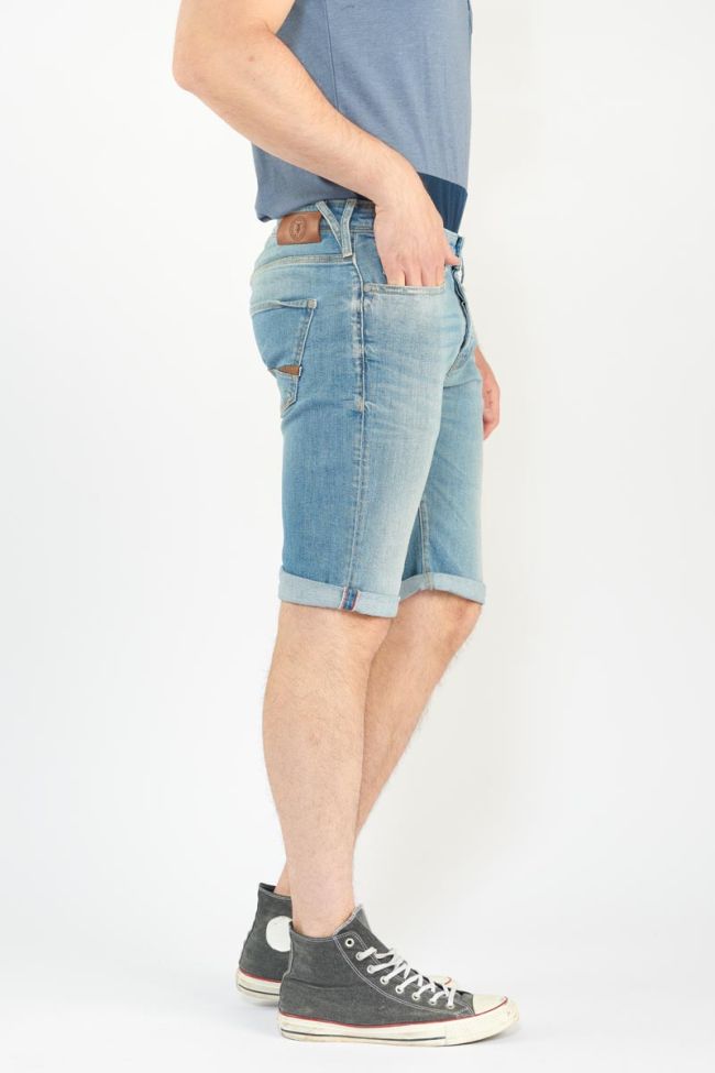 Faded light blue denim Laredo Bermuda shorts