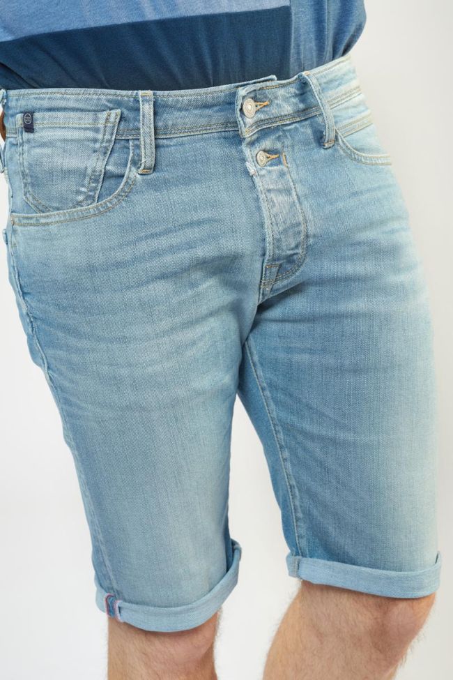 Faded light blue denim Laredo Bermuda shorts