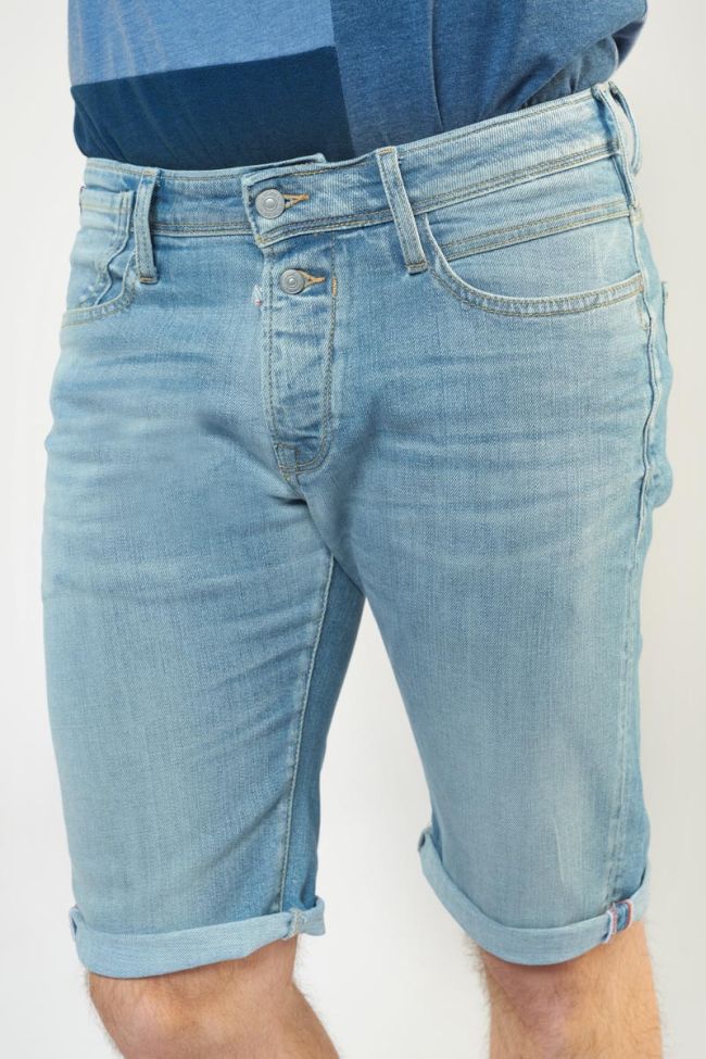 Faded light blue denim Laredo Bermuda shorts