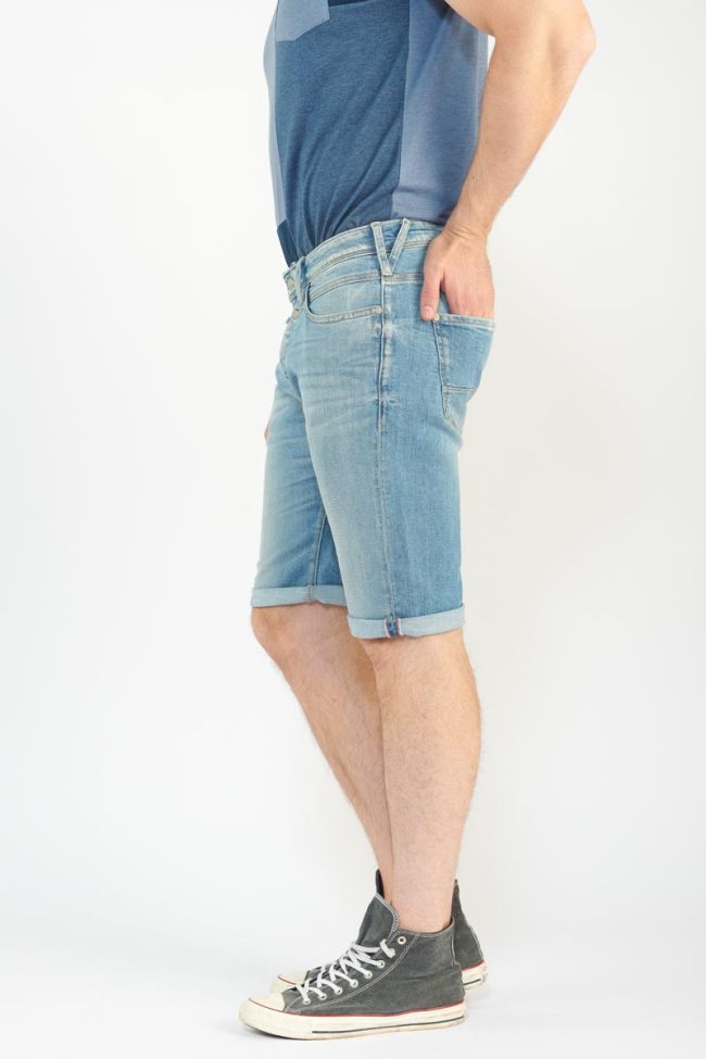 Faded light blue denim Laredo Bermuda shorts