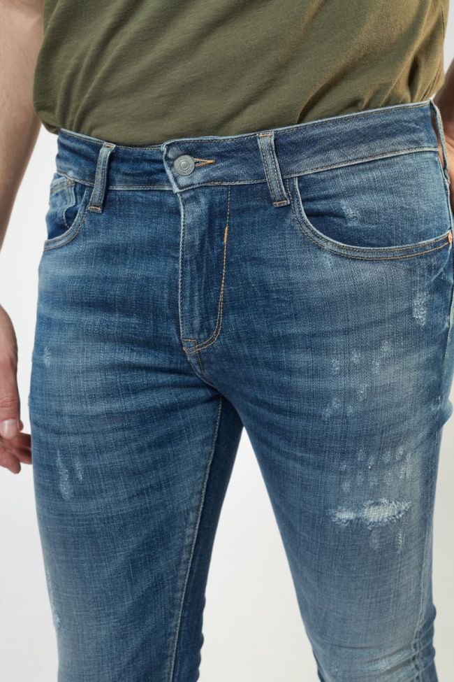 Jeans power skinny 7/8th destroy blue N°2