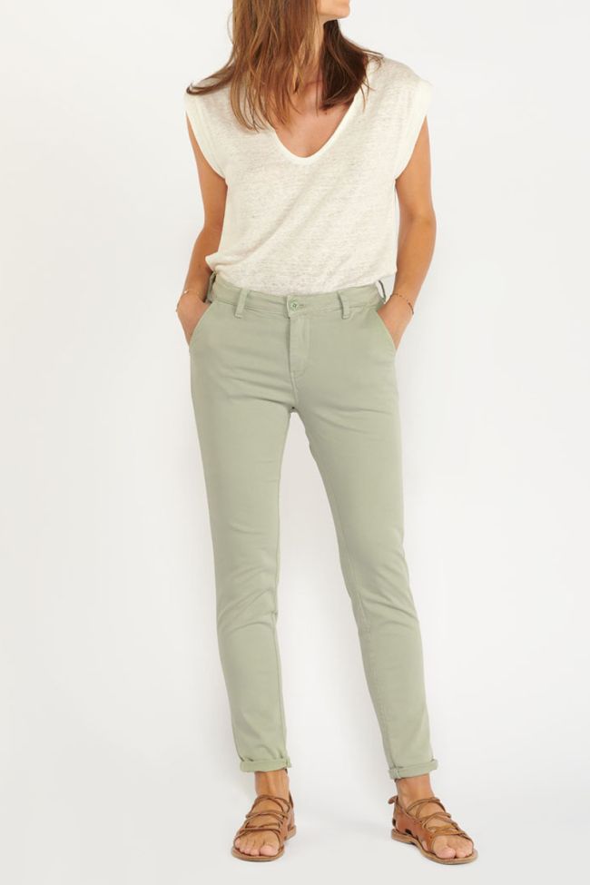 Almond green Dyli trousers