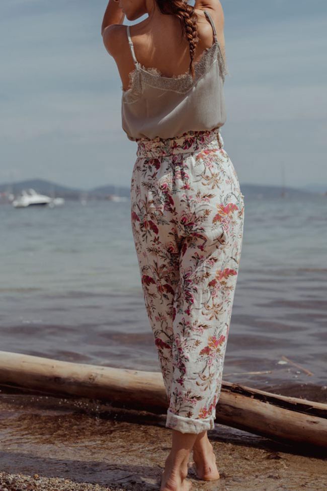 Tropical print Merida trousers
