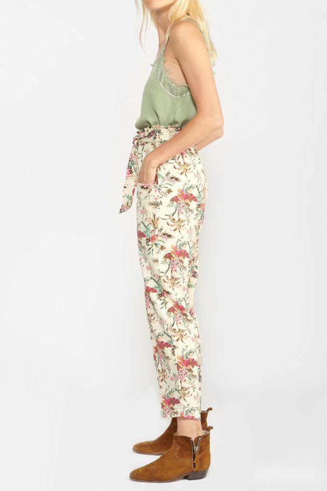 Tropical print Merida trousers