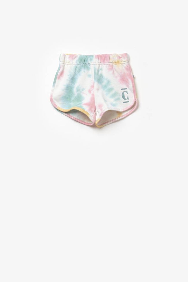 Multicoloured tie-dye Islagi shorts