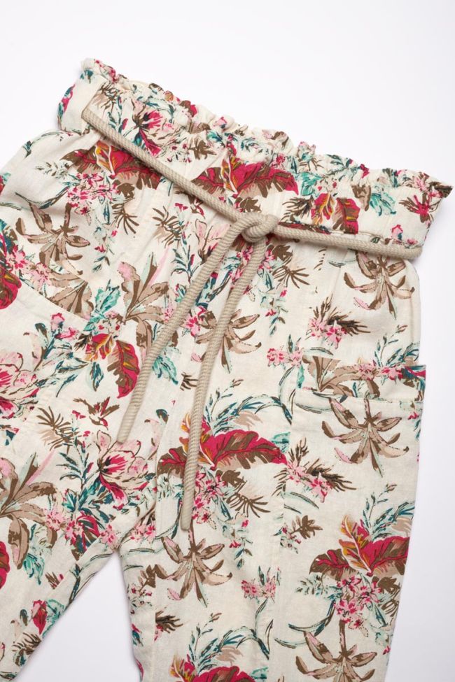 Tropical print Meridagi trousers