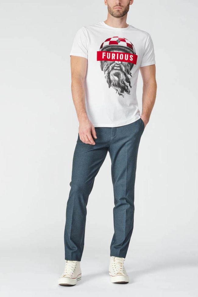 Navy blue marl Bodel trousers