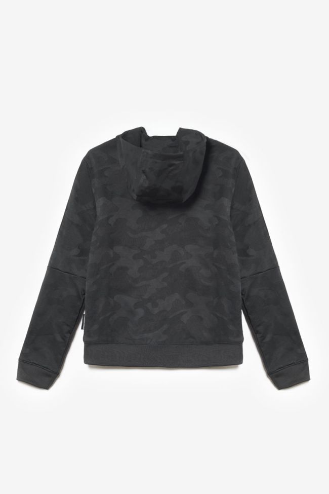 Black camouflage Akabo zip-up sweatshirt