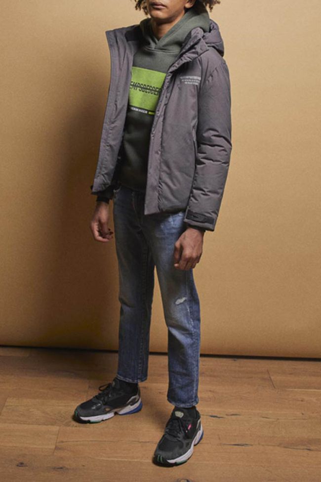 Charcoal grey Explorbo down jacket