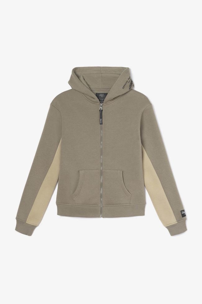 Two-tone Metrobo zip-up sweatshirt
