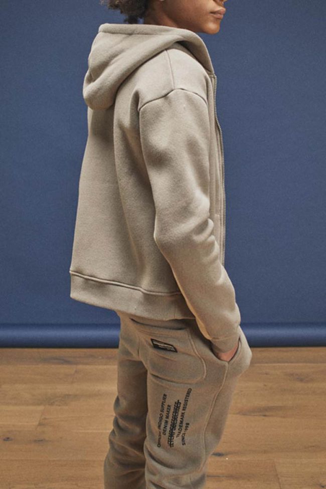 Two-tone Metrobo zip-up sweatshirt