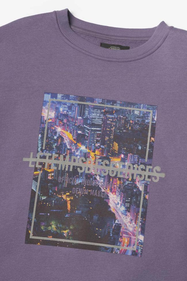 Purple printed Nakabo sweatshirt