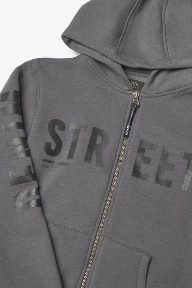 Charcoal grey Yamabo zip-up sweatshirt