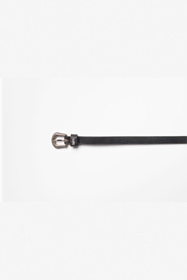 Black mock croc Miniwest belt