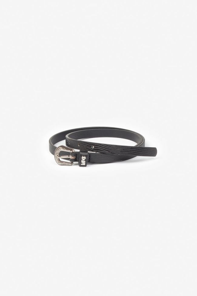 Black mock croc Miniwest belt