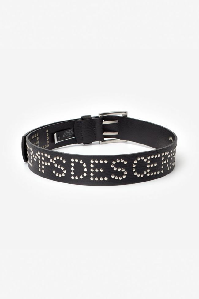 Studded black leather Firstgi belt