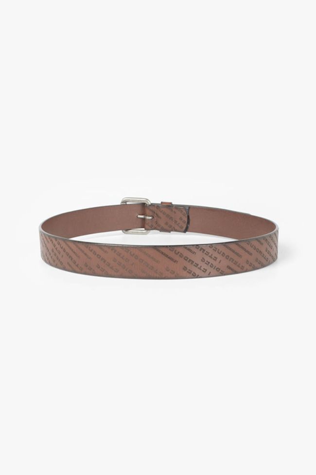 Brown leather Lorca belt