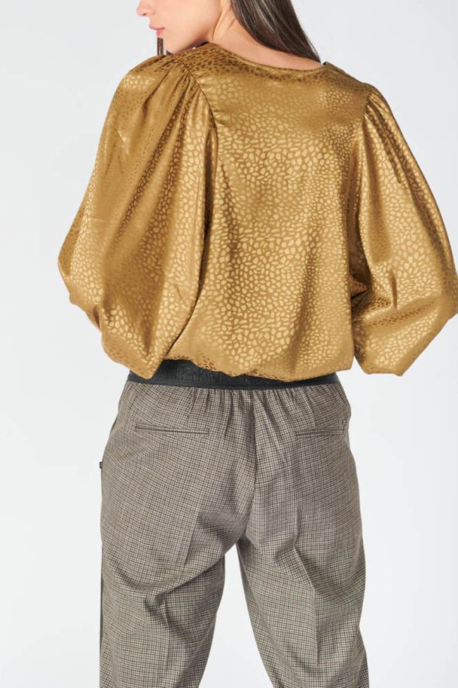 Gold jacquard Capria blouse