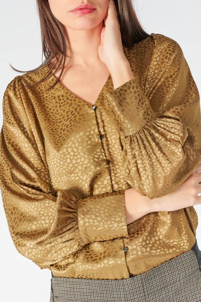 Gold jacquard Capria blouse