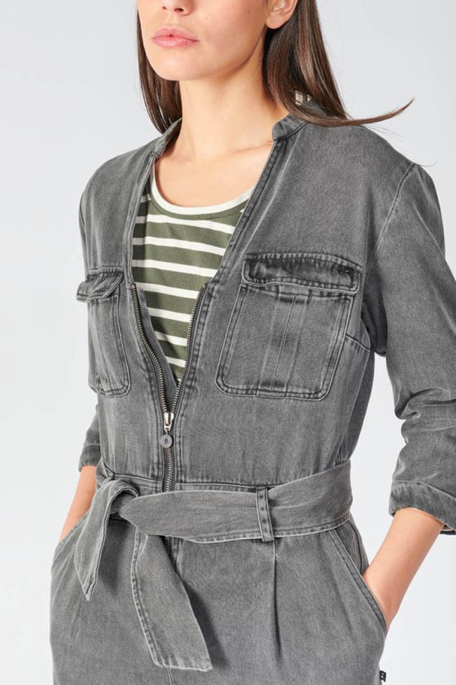 Grey tencel Chance jumpsuit