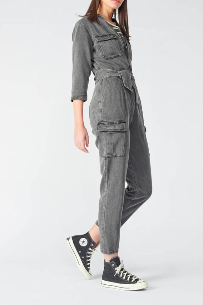 Grey tencel Chance jumpsuit