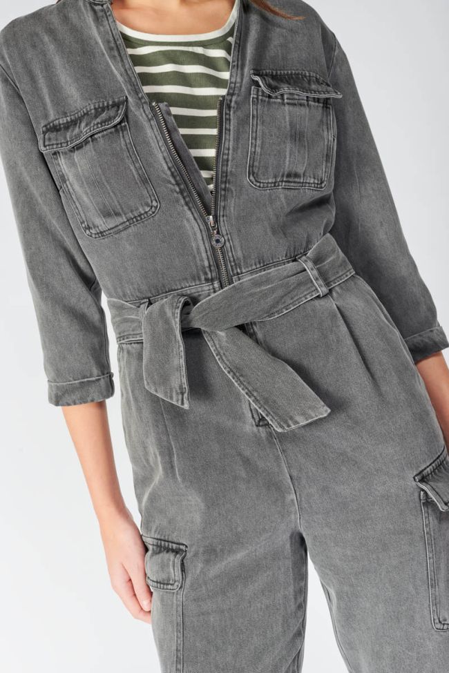 Grey tencel Chance jumpsuit