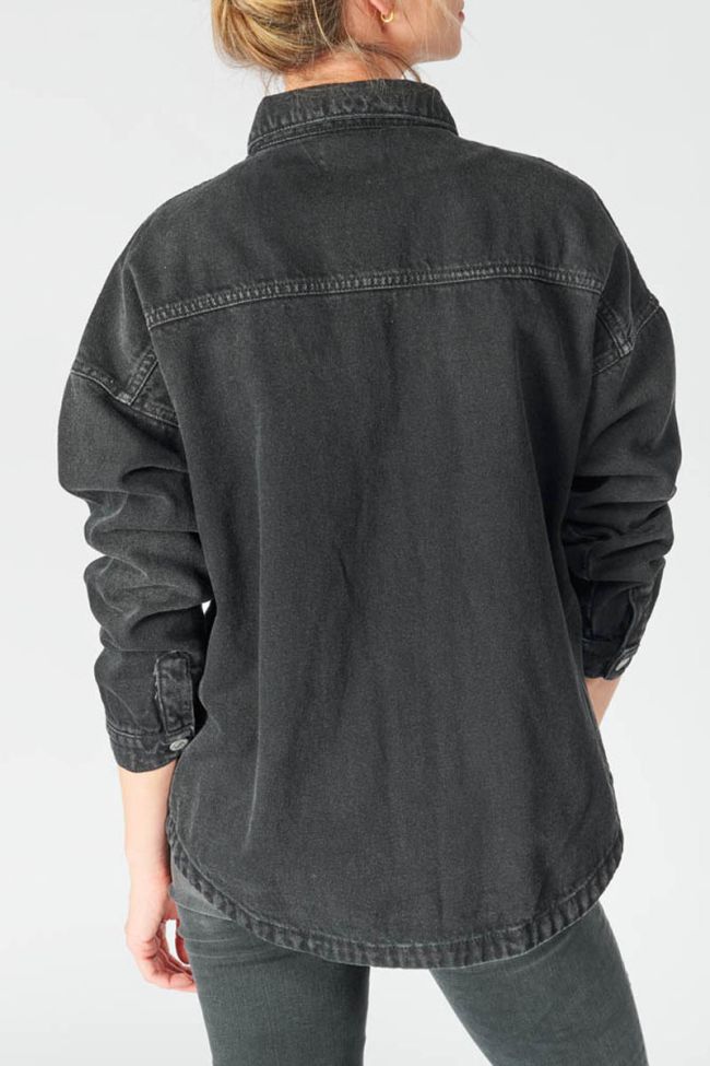 Faded black denim Eliza jacket