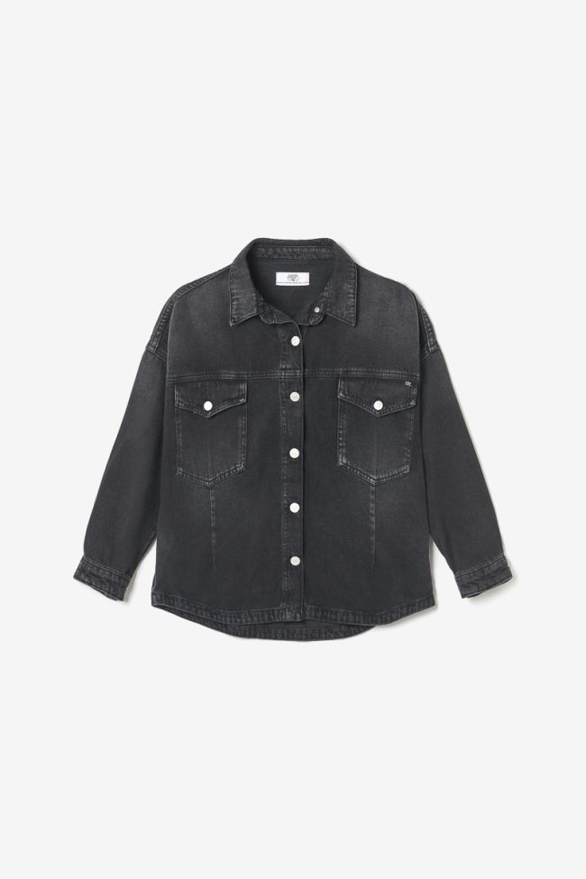 Faded black denim Eliza jacket