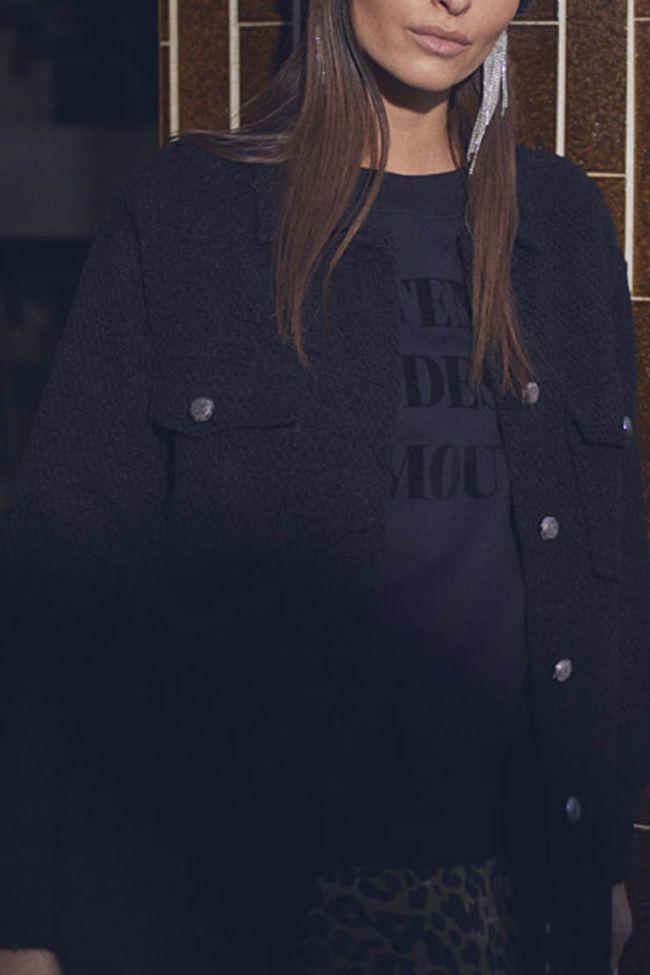 Charcoal grey marl Emme beanie