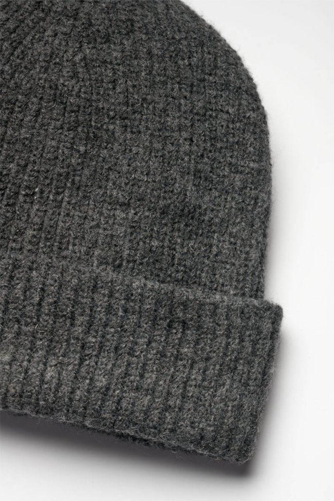 Charcoal grey marl Emme beanie