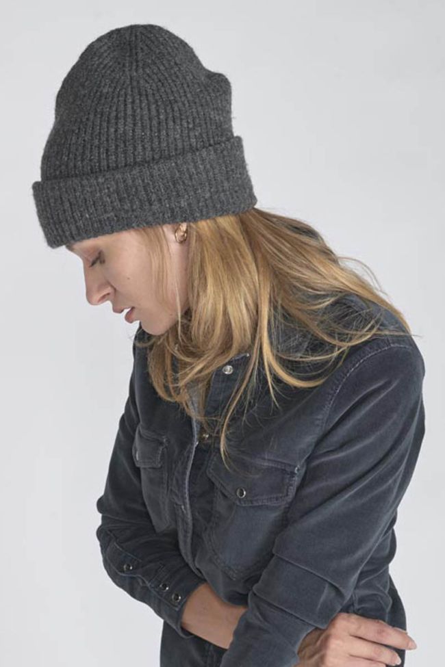 Charcoal grey marl Emme beanie