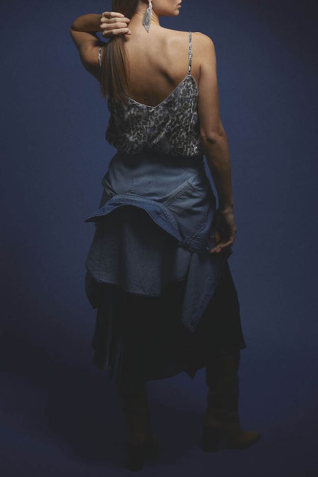 Animal print Empire camisole