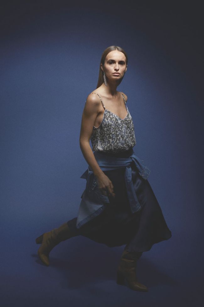 Animal print Empire camisole