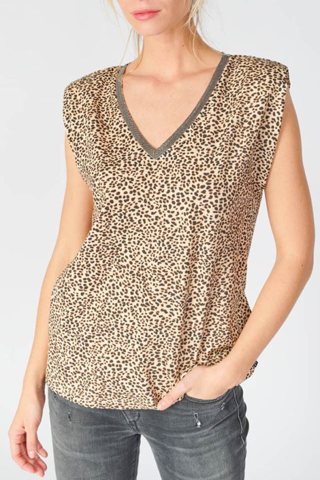 Leopard print Evan top