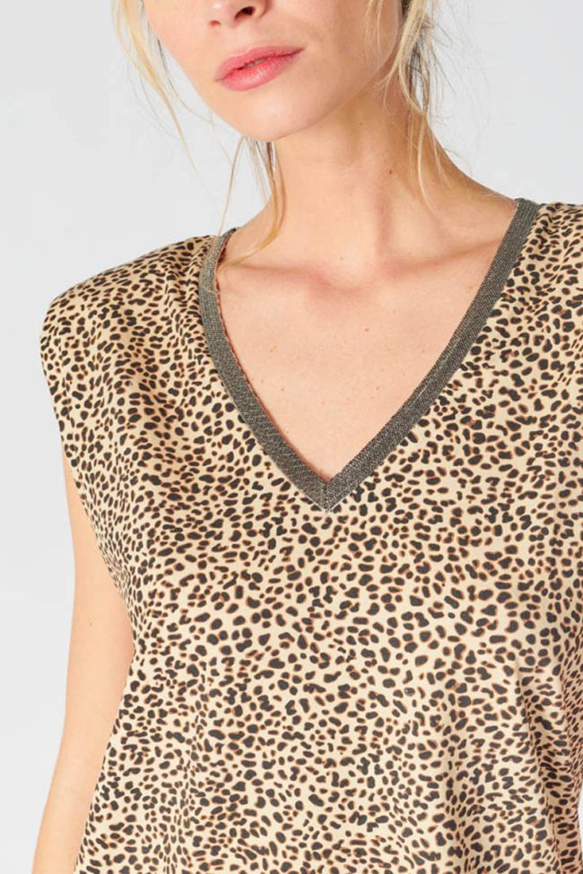 Leopard print Evan top