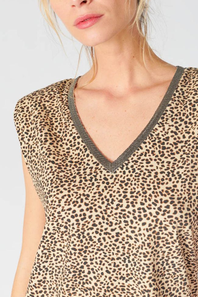 Leopard print Evan top
