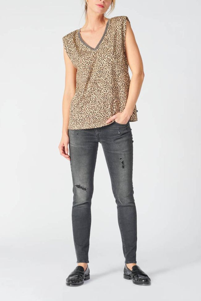 Leopard print Evan top