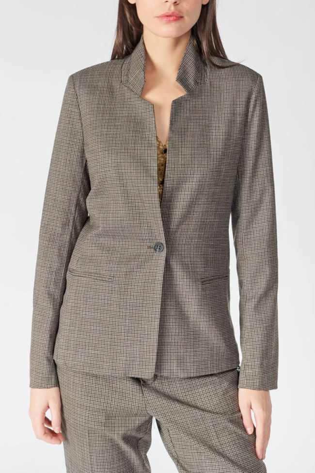 Brown checked Great blazer